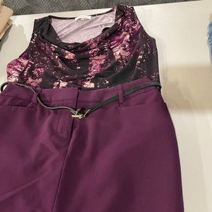 Calvin Klein matching top and skirt